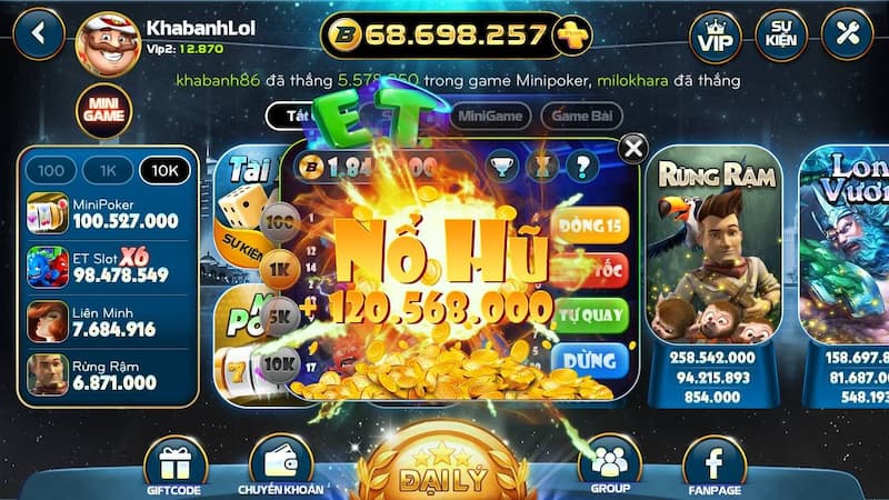 tải game nổ hũ