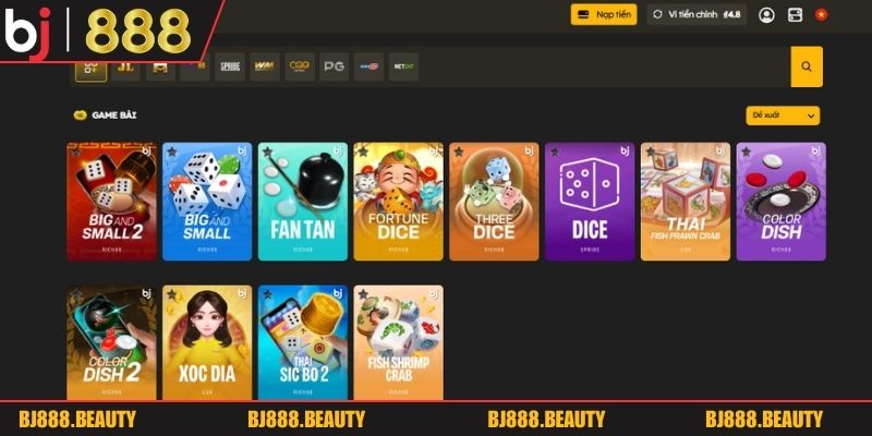 Thông tin tổng quan về trò chơi casino BJ888 2026