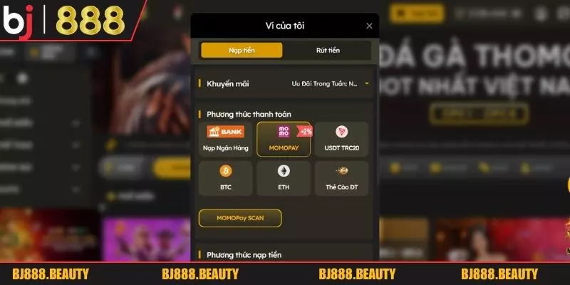 Nạp tiền ví điện tử BJ888 2026 nhanh và an toàn