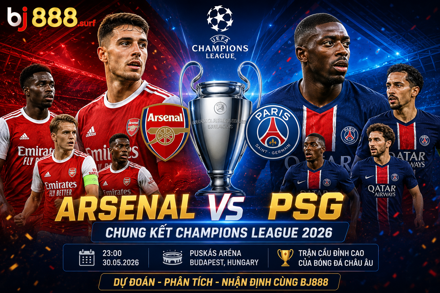 Arsenal vs PSG - Cuộc chiến vô cực